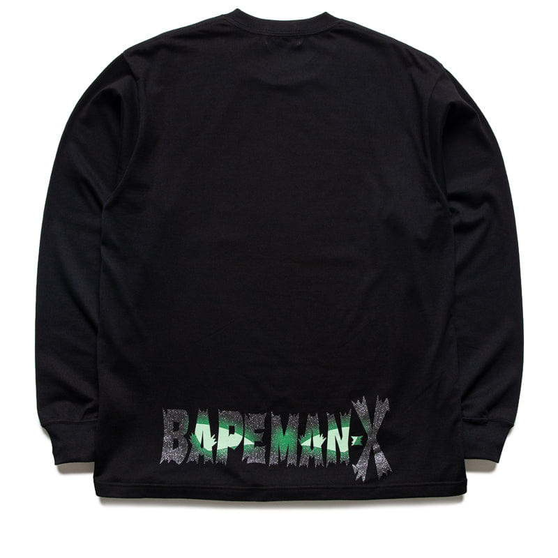 A Bathing Ape A Bathing Ape Bapeman - X L/S T-Shirt - Black