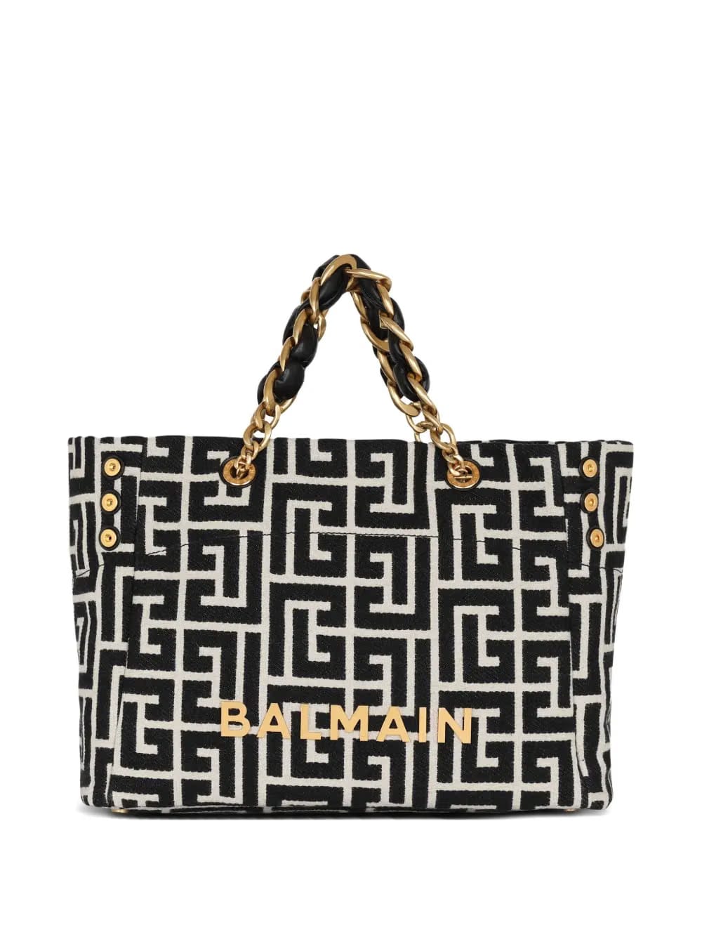 Balmain Balmain Logo-Plaque Tote Bag