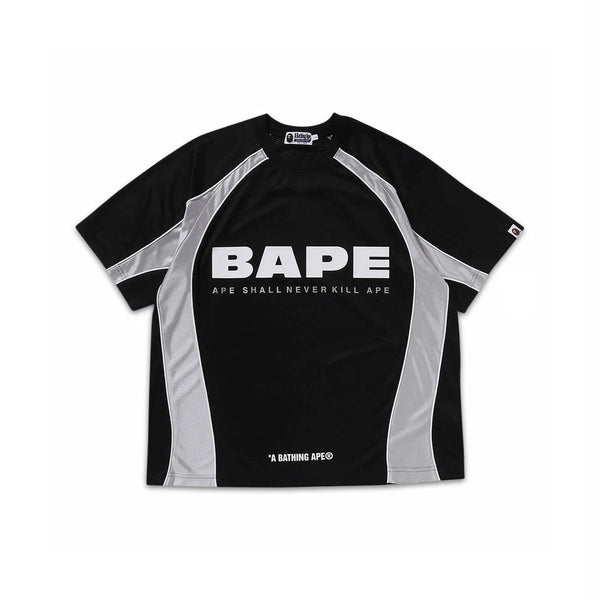 A Bathing Ape A Bathing Ape Bape Solid Camo Jacquard Multilogo Relaxed Fit Football Jersey Black (2025)