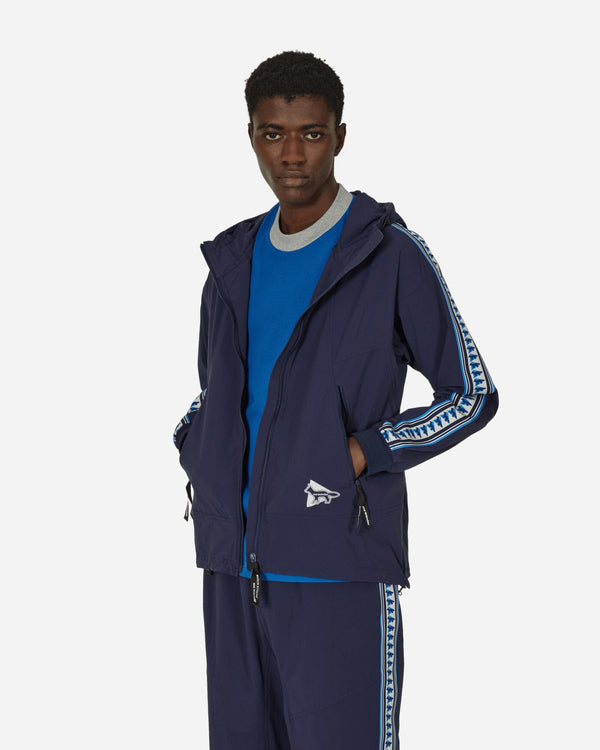 And Wander And Wander Maison Kitsuné Trak Hoodie Navy