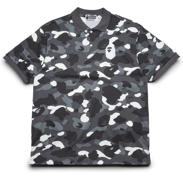 A Bathing Ape A Bathing Ape City Camo Ape Head Polo - Black
