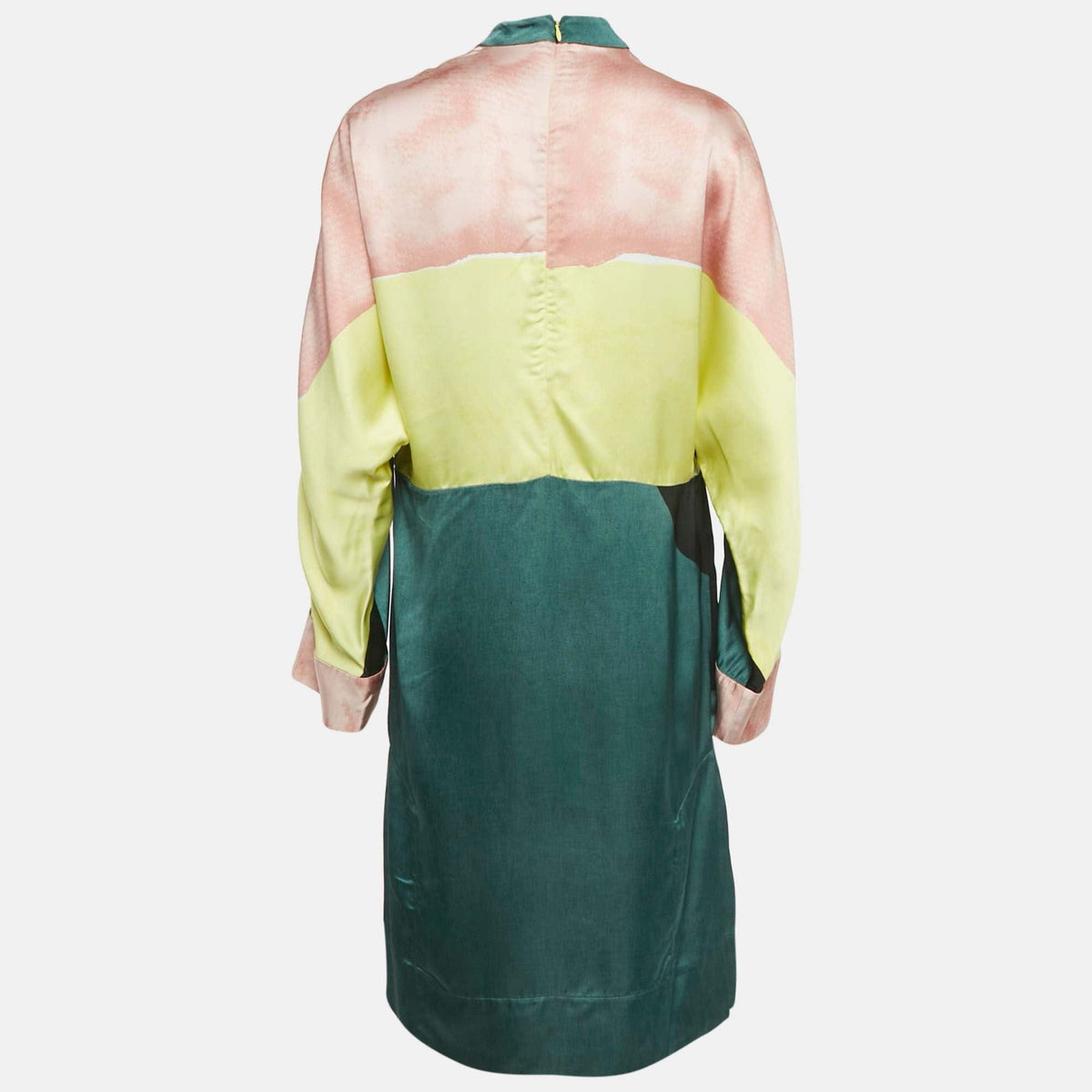 Marni Marni Multicolor Satin Shift Dress