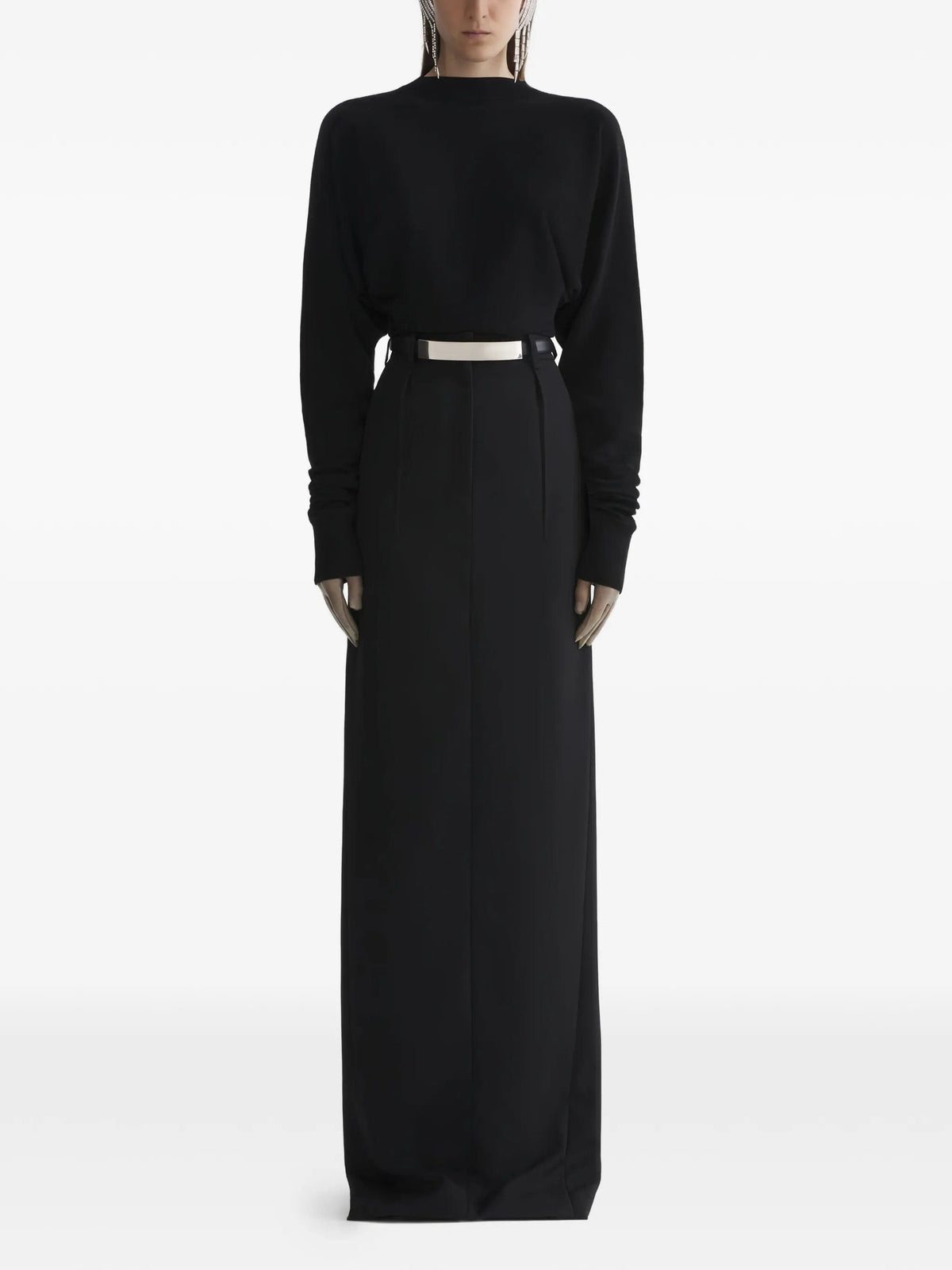 Mugler Mugler Split Long Skirt
