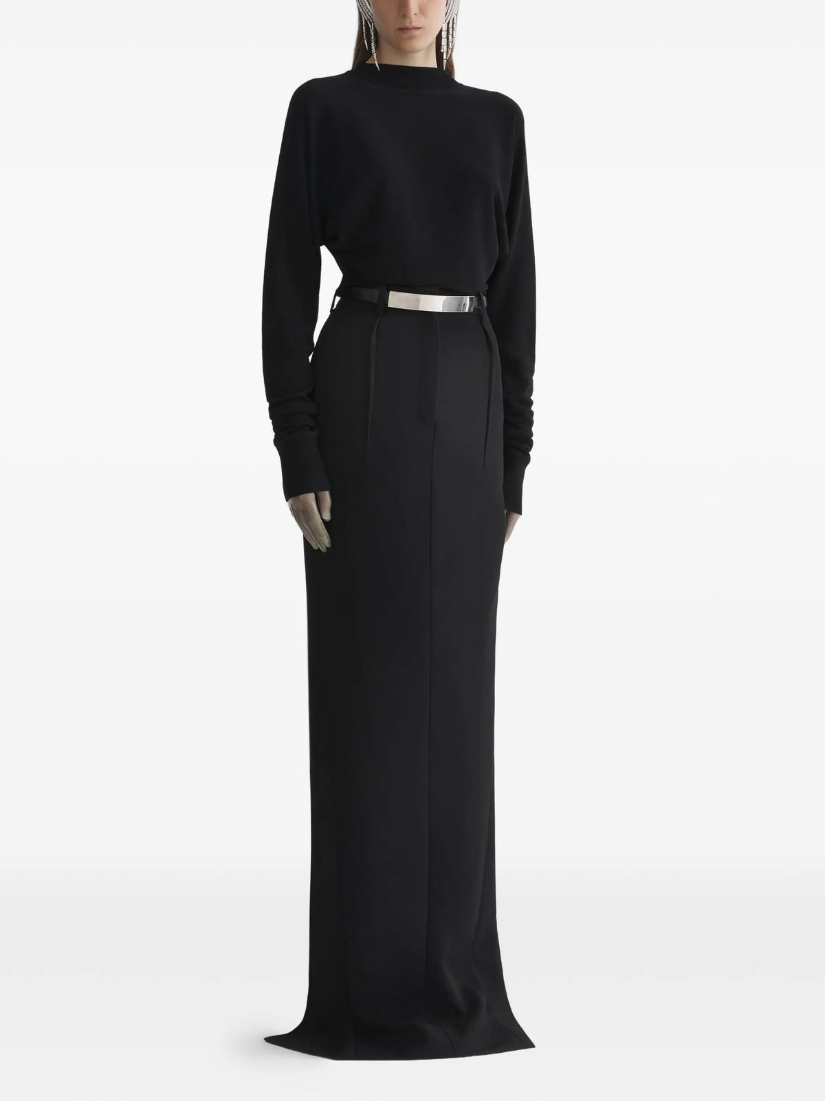 Mugler Mugler Split Long Skirt
