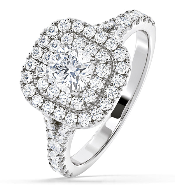 Anastasia Anastasia Diamond Halo Engagement Ring 18k White Gold 1.30ct G/Si1