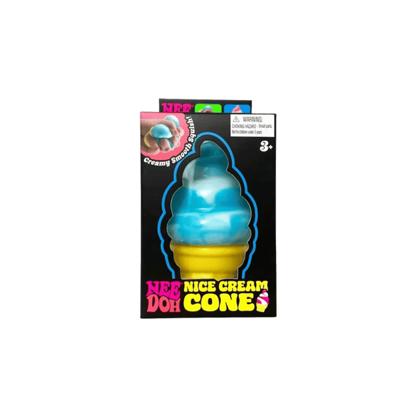 NeeDoh Nice Cream Ice Cream Cone Squishy Fidget Toy Blue
