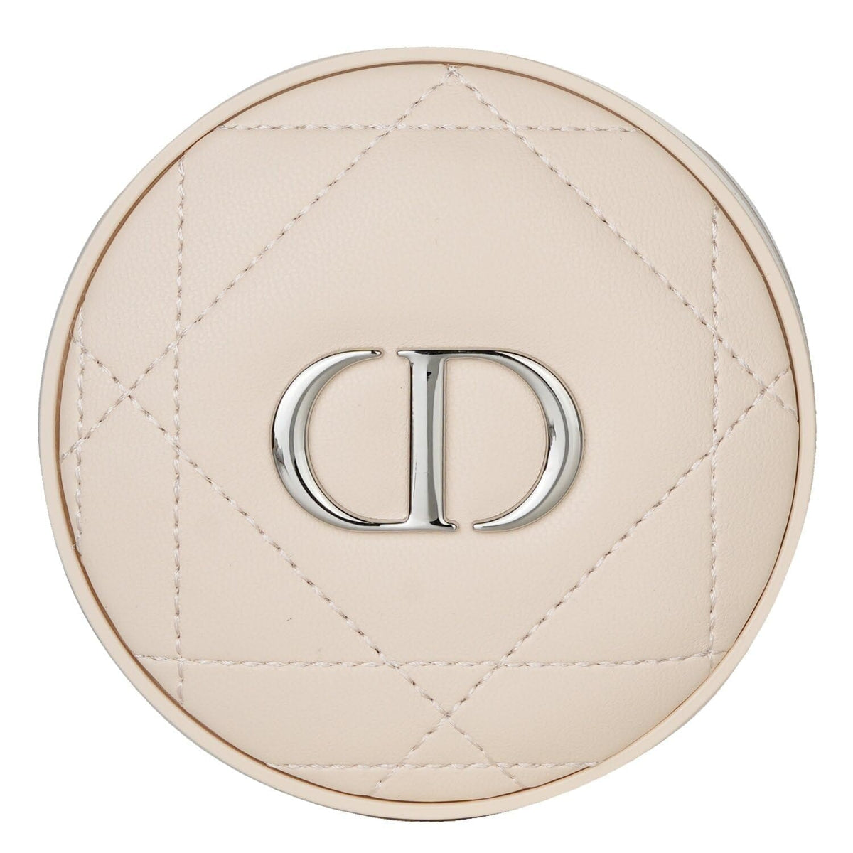 Dior Dior Quilted Cd Round Vanity Pouch – Nude Beige