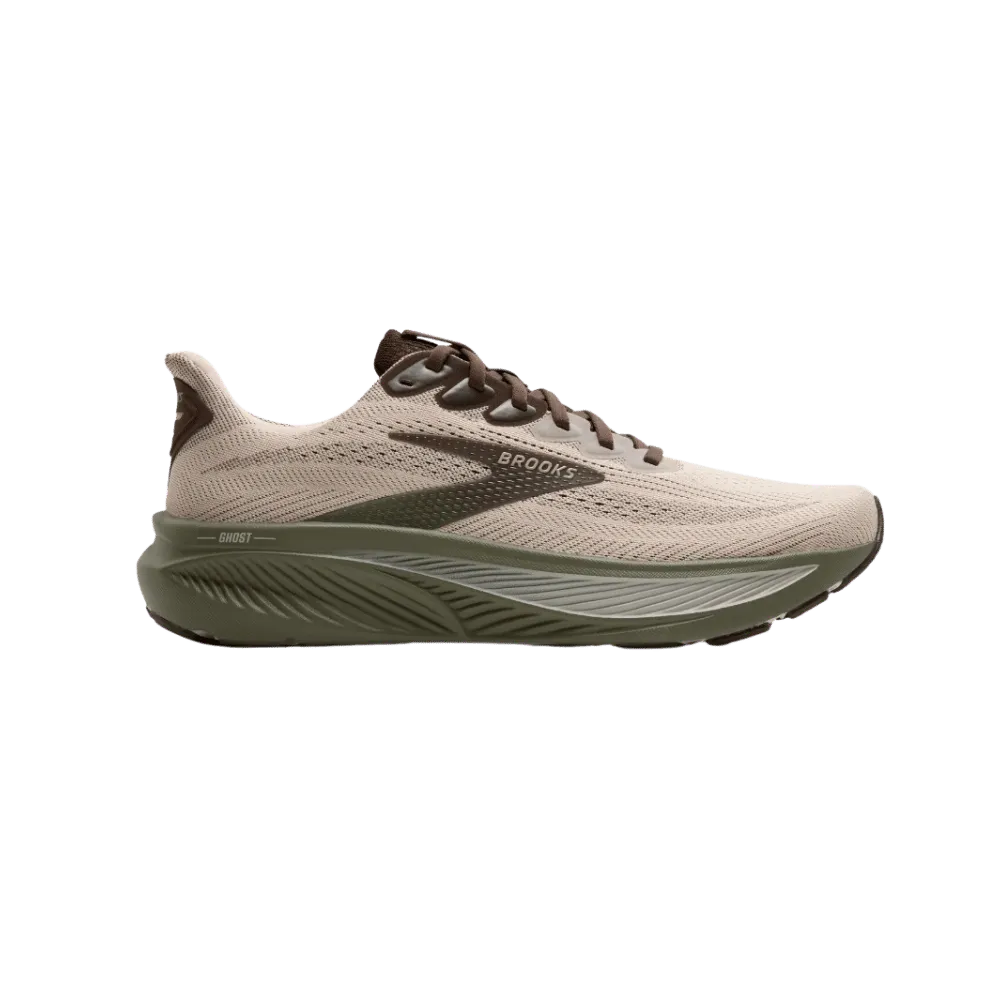Brooks Ghost 17 Chateau Gray Brown Olive