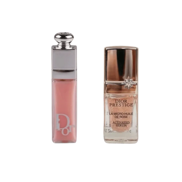 Dior Beauty Combo Set Lip Maximizer Plumping Gloss Prestige La Micro-Huile de Rose Advanced Serum