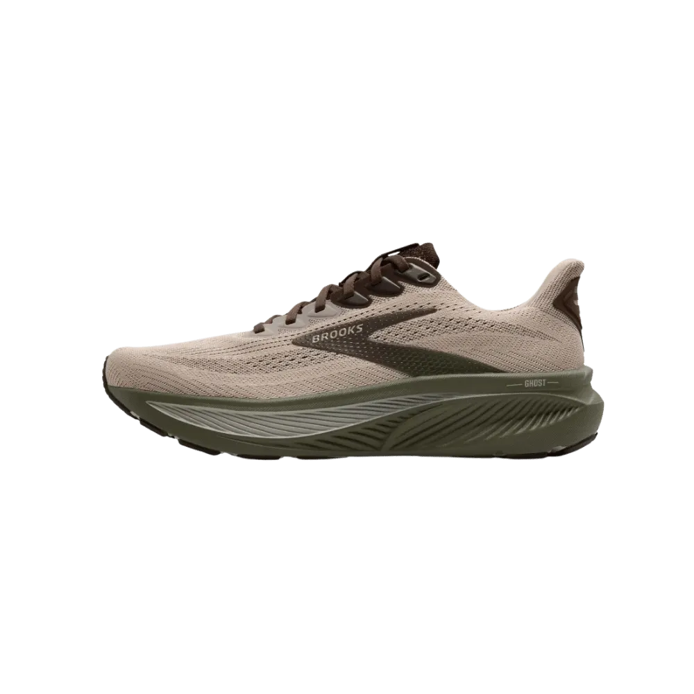 Brooks Ghost 17 Chateau Gray Brown Olive