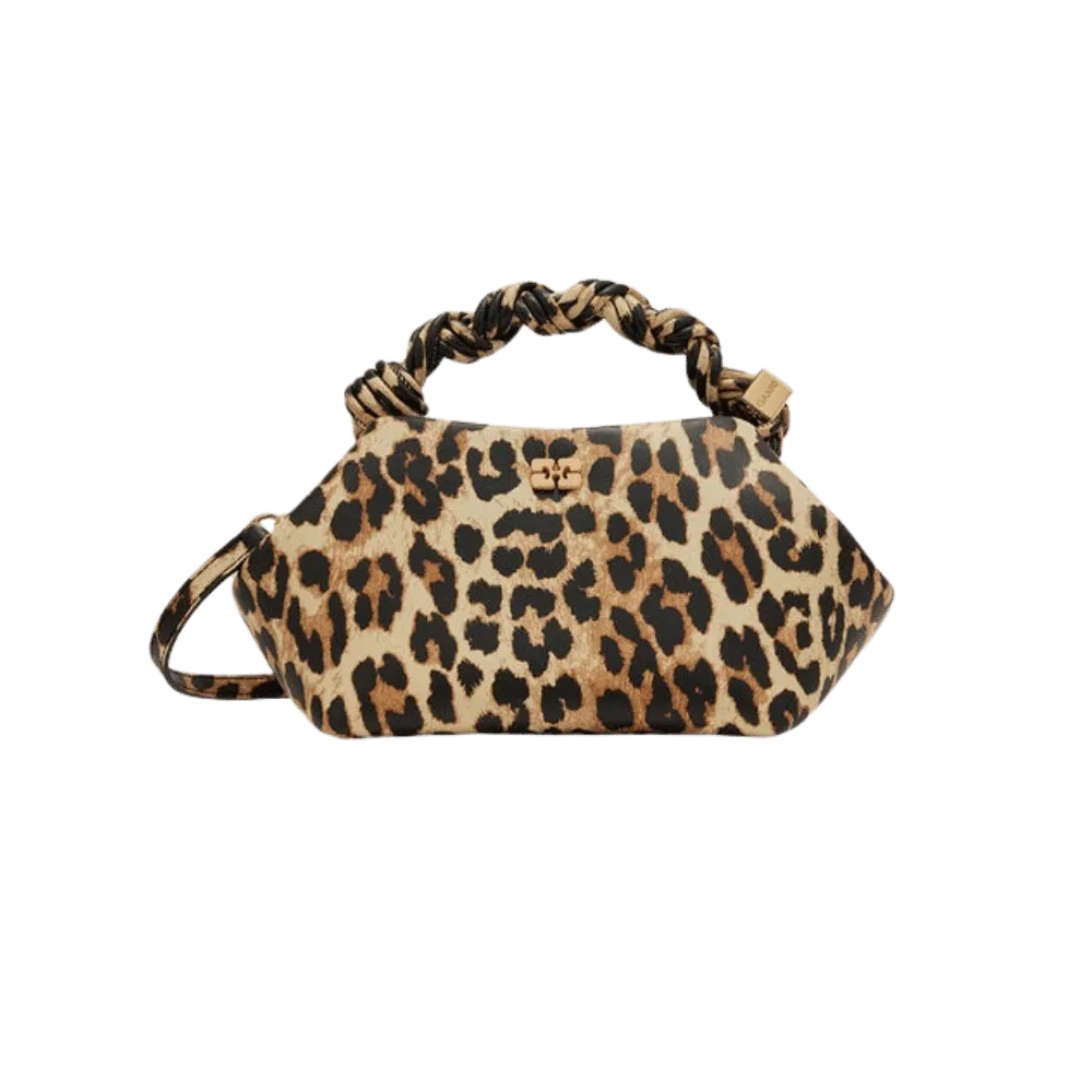 Ganni Leopard Small Bou Bag