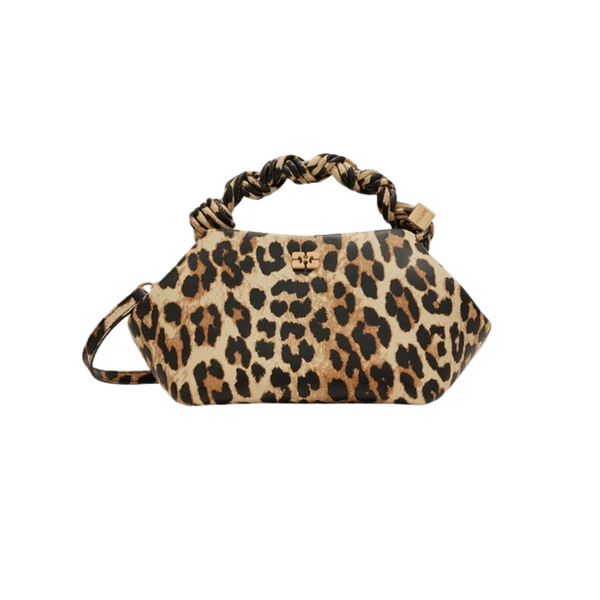 Ganni Leopard Small Bou Bag