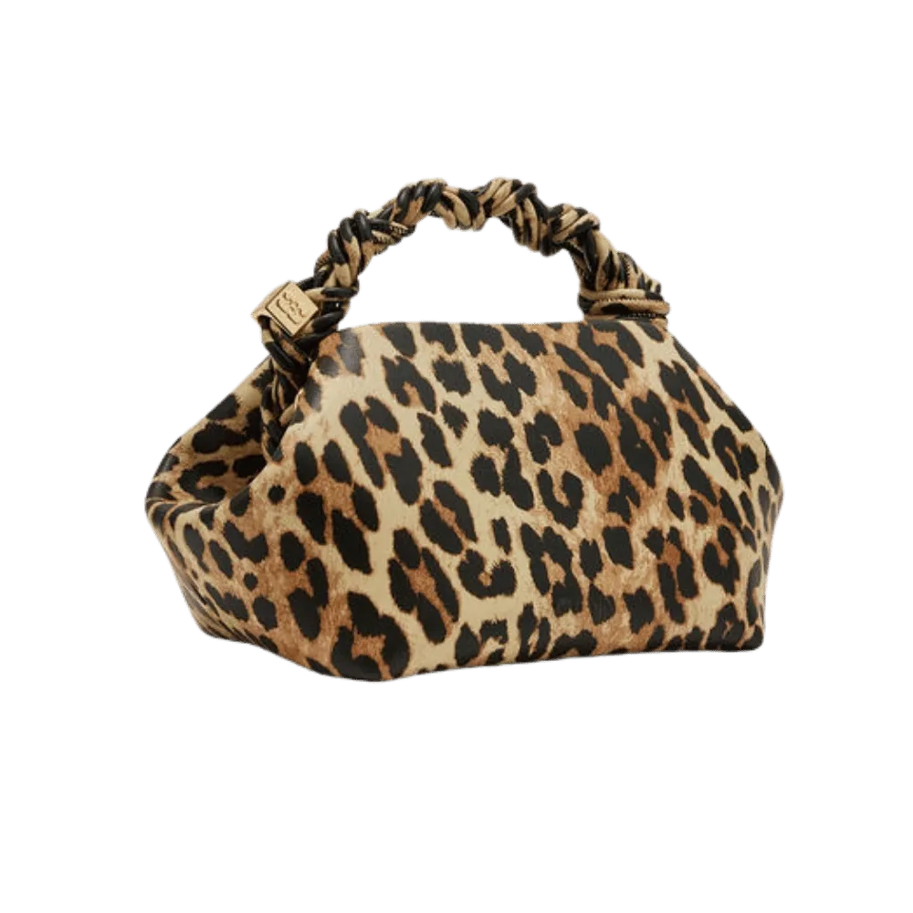 Ganni Leopard Small Bou Bag
