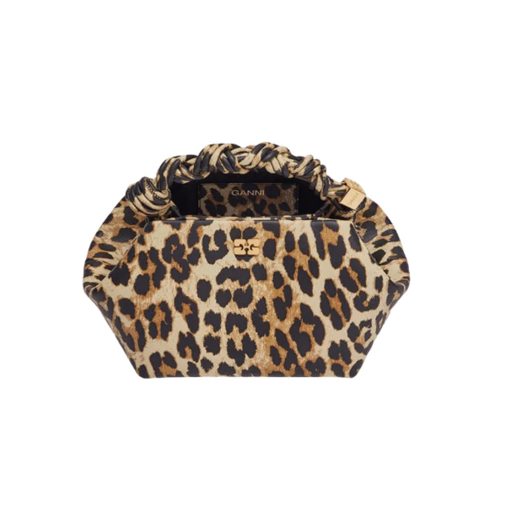 Ganni Leopard Small Bou Bag