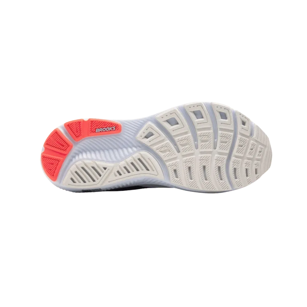Brooks Ghost 17 White Pink Clay Gecko