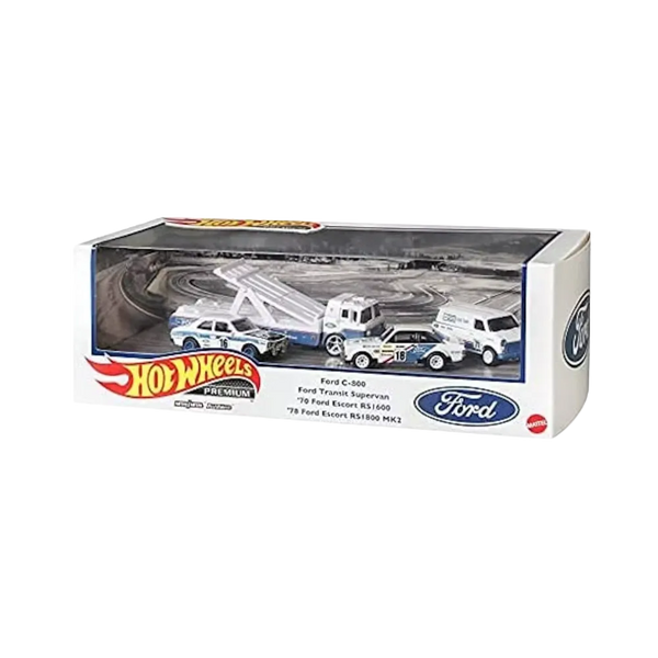 Hot Wheels Premium Collectors Ford Set White Blue