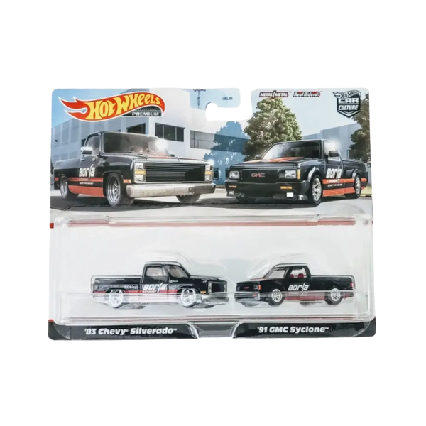 Hot Wheels Premium Car Culture '83 Chevy Silverado & '91 GMC Syclone 2-Pack