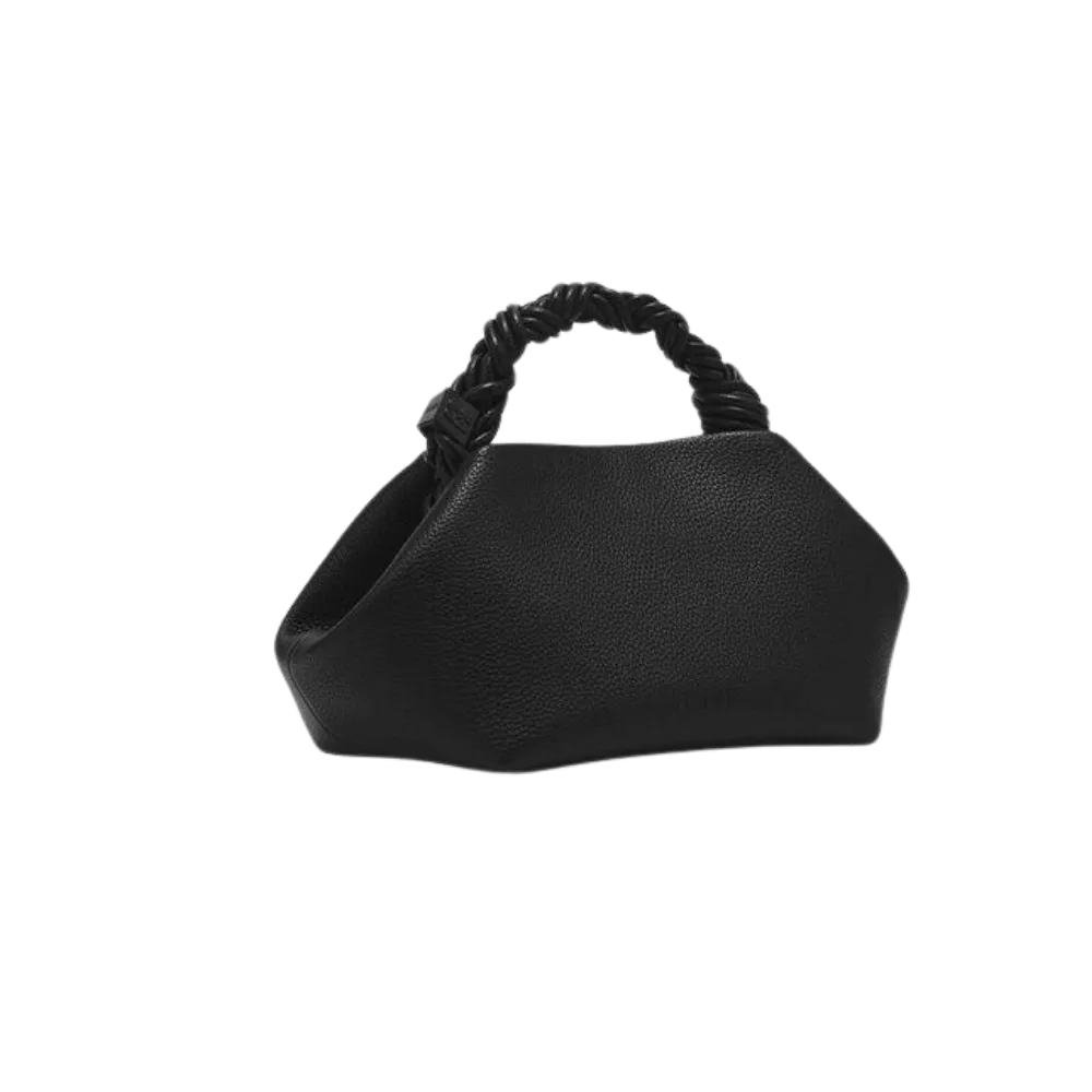 Ganni Black Grained Small Bou Bag