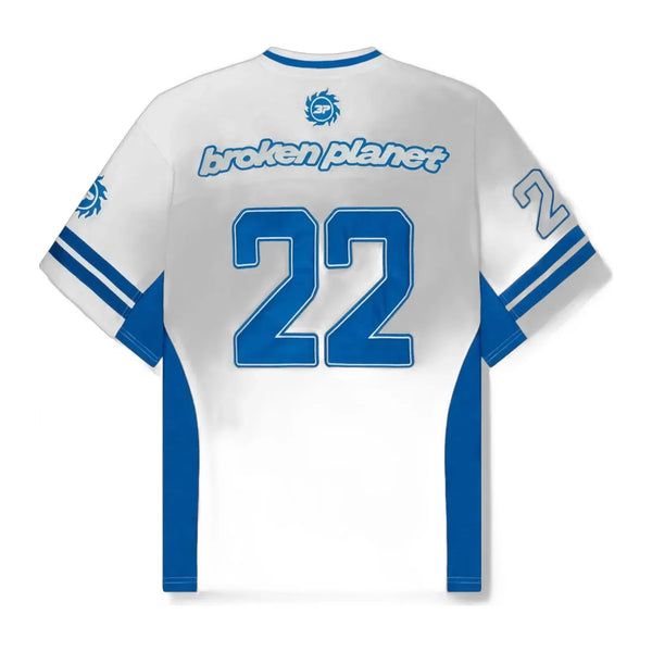 Broken Planet Market Broken Planet Market Broken Planet Football Jersey (Fw24) White/Blue