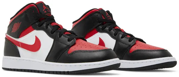 Air Jordan 1 Mid 'Black Fire Red'