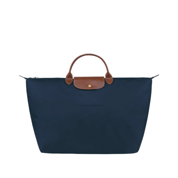 Longchamp Le Pliage Original M Handbag Navy - Recycled canvas