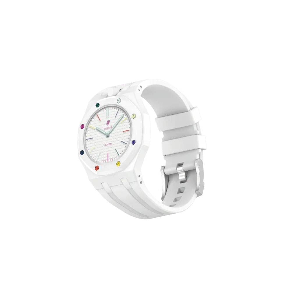 Royal Pop Unofficial Watch Strap - Huit Blanc