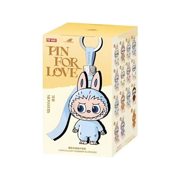 Pop Mart Labubu The Monsters Pin for Love Series Vinyl Plush Pendant (A-M) Single Blind Box