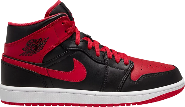 Air Jordan 1 Mid 'Alternate Bred / Black Fire Red'
