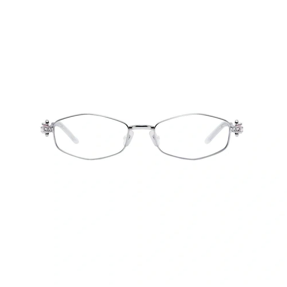 Gentle Monster Gleam 02 Oval Lenses | Silver Metal