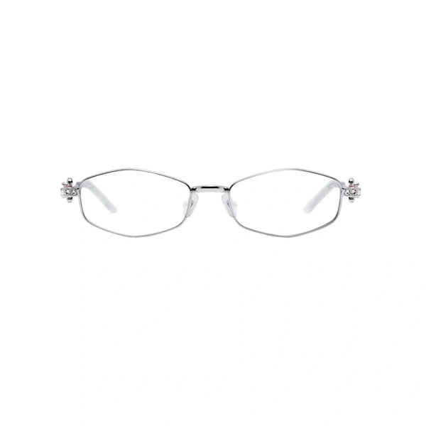 Gentle Monster Gleam 02 Oval Lenses | Silver Metal