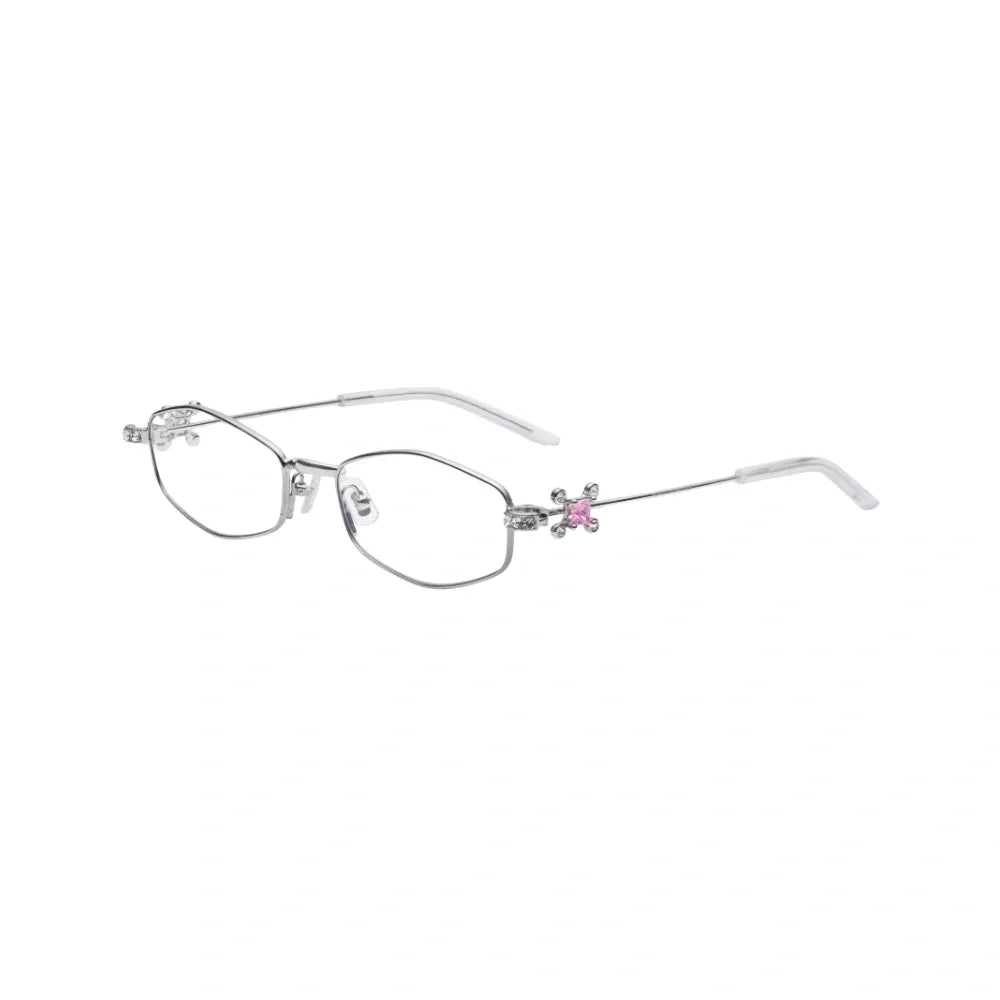 Gentle Monster Gleam 02 Oval Lenses | Silver Metal
