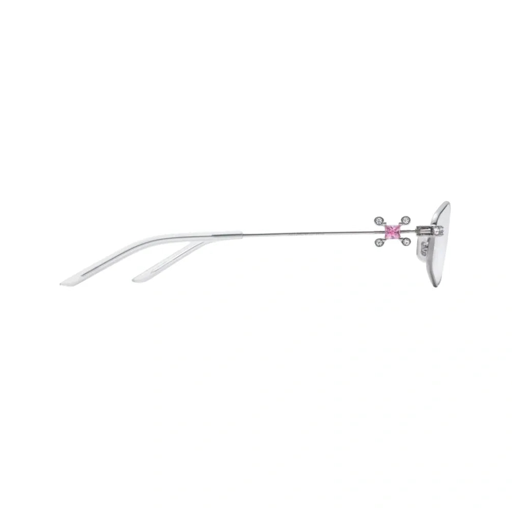 Gentle Monster Gleam 02 Oval Lenses | Silver Metal