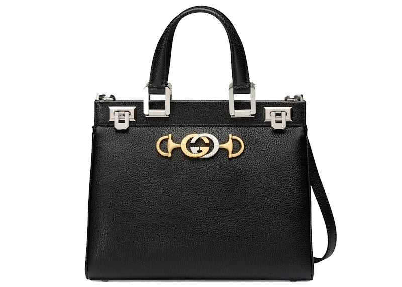 Gucci Gucci Zumi Top Handle Grainy Leather Small Black