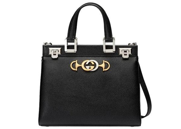 Gucci Gucci Zumi Top Handle Grainy Leather Small Black