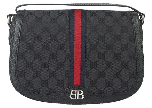 Gucci Gucci x Balenciaga The Hacker Project Medium Shoulder Bag Black