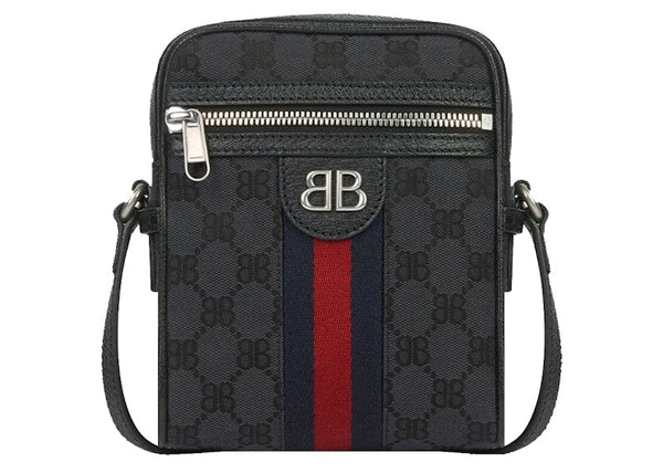 Gucci Gucci x Balenciaga The Hacker Project Shoulder Zip Bag Black
