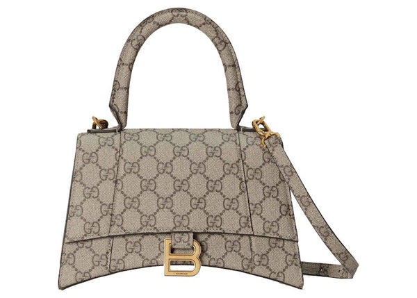 Gucci Gucci x Balenciaga The Hacker Project Small Hourglass Bag Beige/Ebony