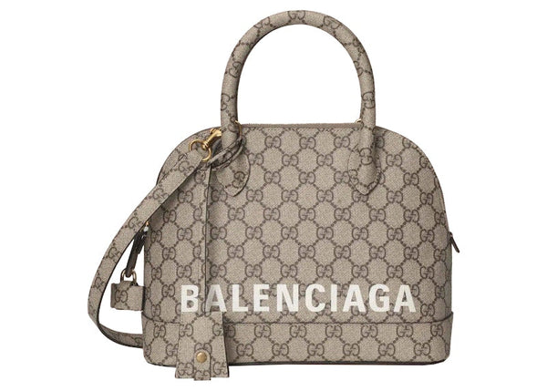 Gucci Gucci x Balenciaga The Hacker Project Small Ville Bag Beige/Ebony