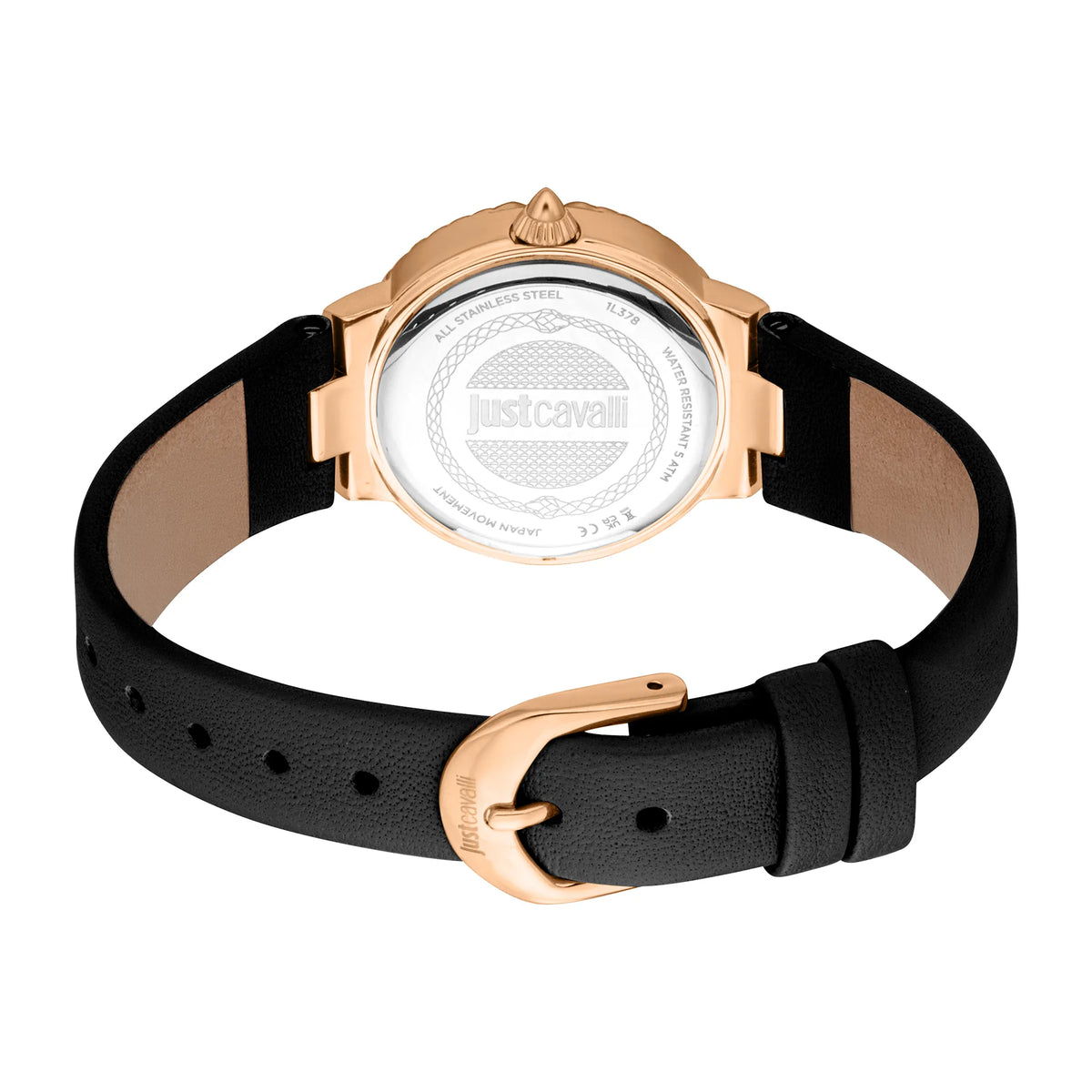 just cavalli Primavera Snake Leather Black
