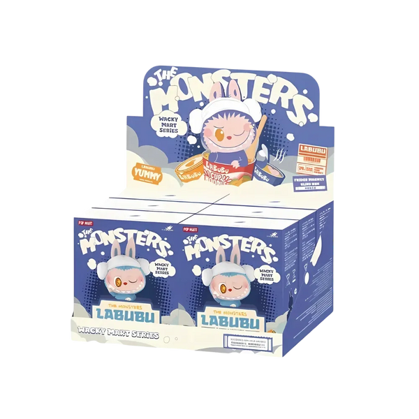 Pop Mart Labubu The Monsters Wacky Mart Series Fridge Magnet Sealed Case (6 Blind Box)