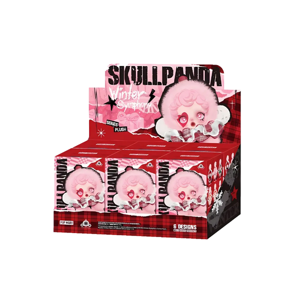 Pop Mart SKULLPANDA Winter Symphony Series Vinyl Face Plush Pendant Sealed Case (6 Blind Box)
