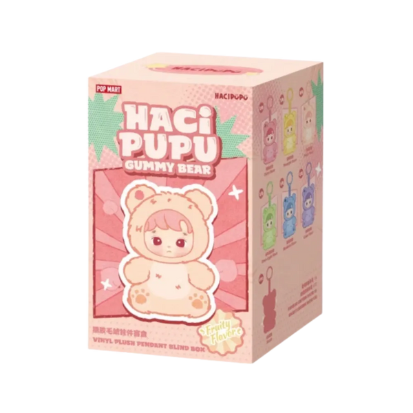 Pop Mart HACIPUPU Gummy Bear Series Vinyl Plush Pendant Single Blind Box