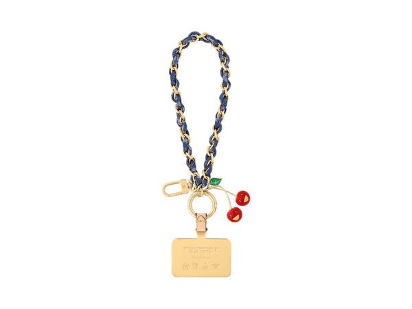 Louis Vuitton Louis Vuitton x Takashi Murakami Denim Cherry Phone Holder Denim Monogram