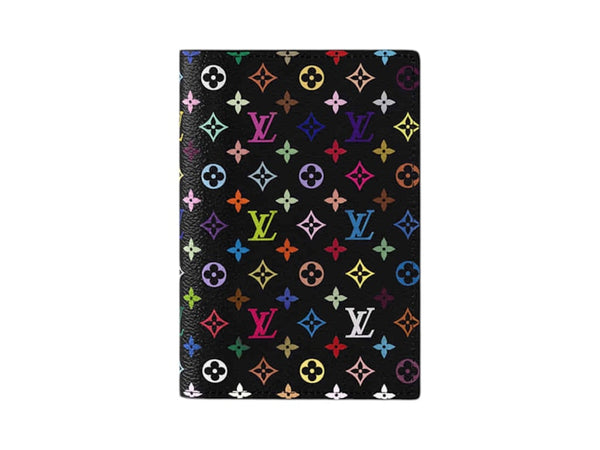 Louis Vuitton Louis Vuitton x Takashi Murakami Passport Cover Black Multicolored