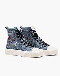 Marc Jacobs Marc Jacobs Marc Jacobs The Trinket Charm High Top Sneaker Medium Wash Multi Medium Wash Multi