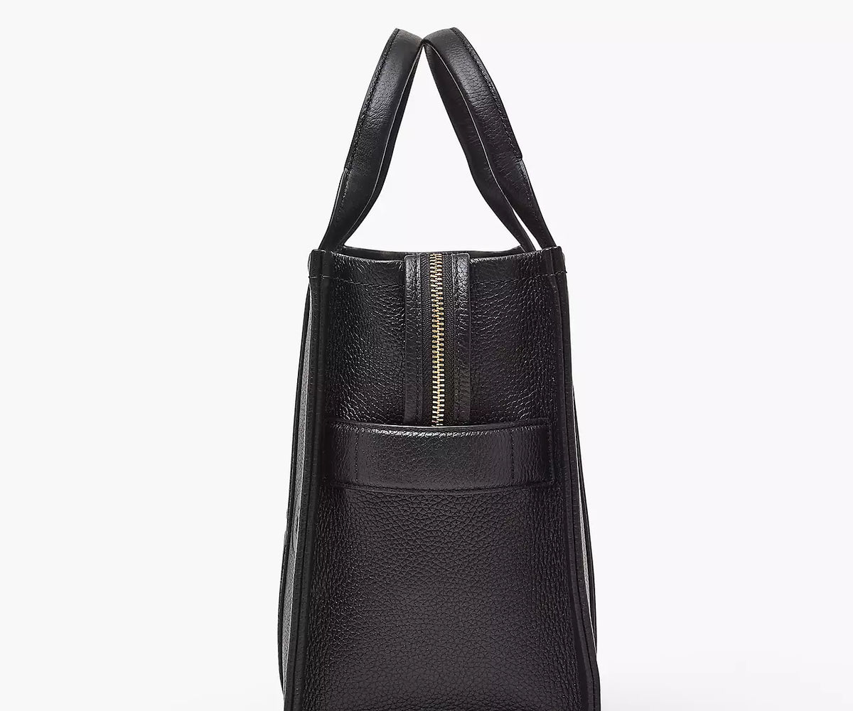 Marc Jacobs The Leather Medium Tote Bag 'Black'