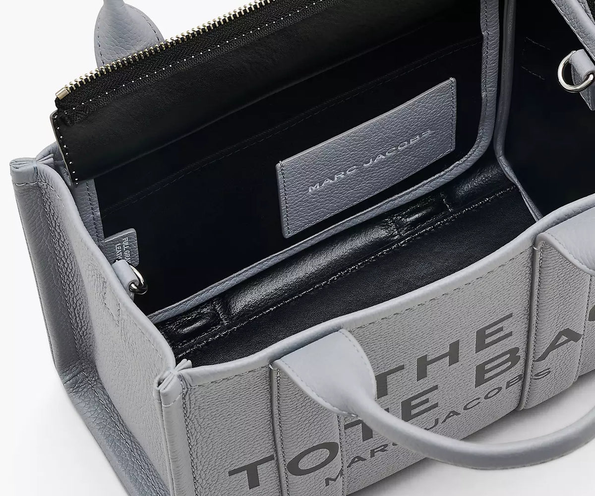 Marc Jacobs The Leather Small Tote Bag 'Wolf Grey'