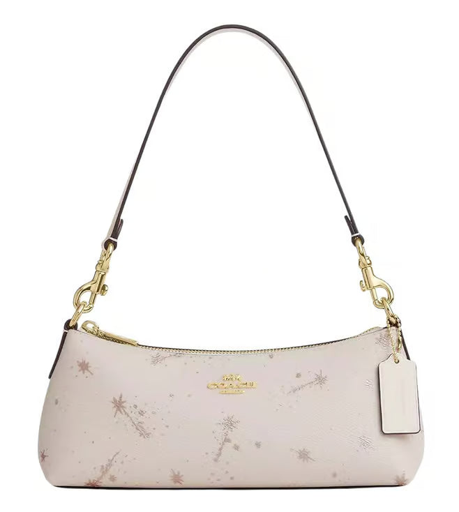 Coach Coach White Charlotte Medium Shoulder Bag