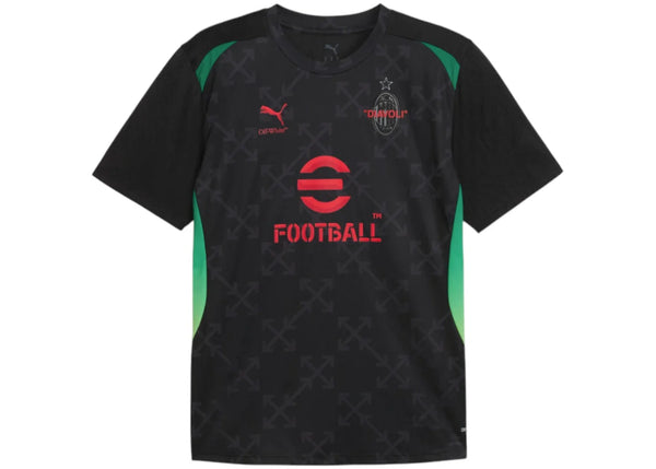 Off-White OFF-WHITE x Puma AC Milan Pre-Match S/S Jersey Black/Red