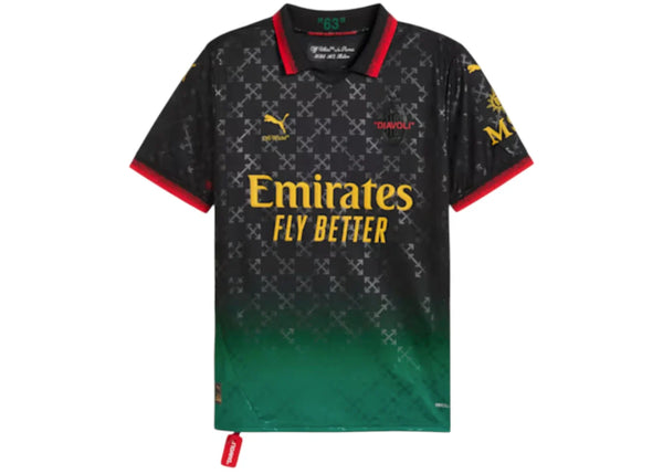 Off-White OFF-WHITE x Puma AC Milan Replica Jersey Black